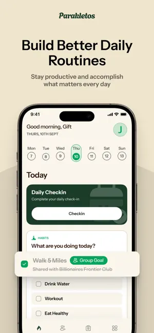 Parakletos - Habit Tracker screenshot 1