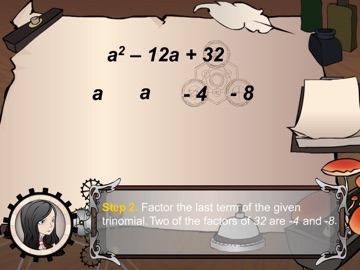 Factoring Trinomials - L57 iPad screenshot