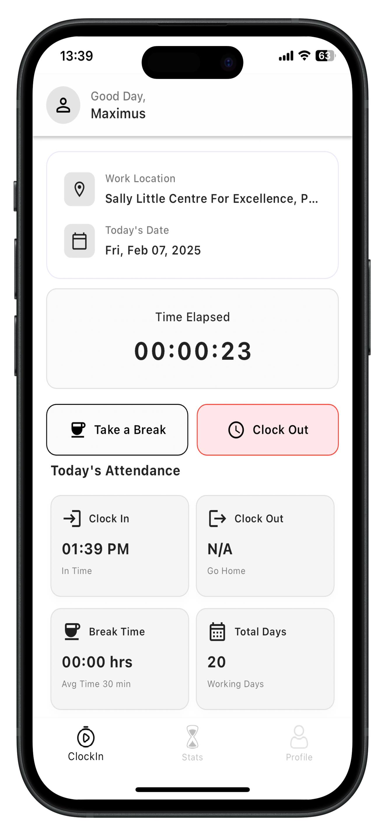 HR Attendee screenshot 3