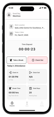 HR Attendee screenshot