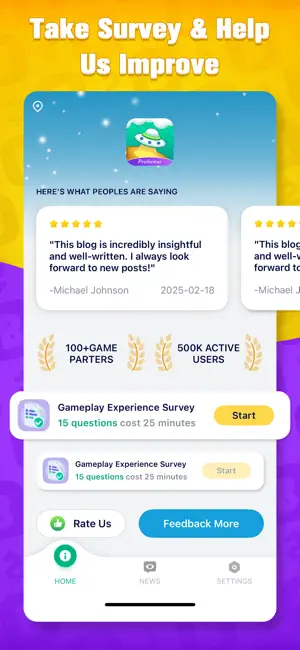 ProGamer - Play & Feedback screenshot 3