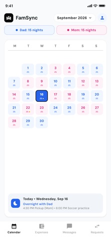FamSync: Custody & Coparenting Screenshot 1 of 7
