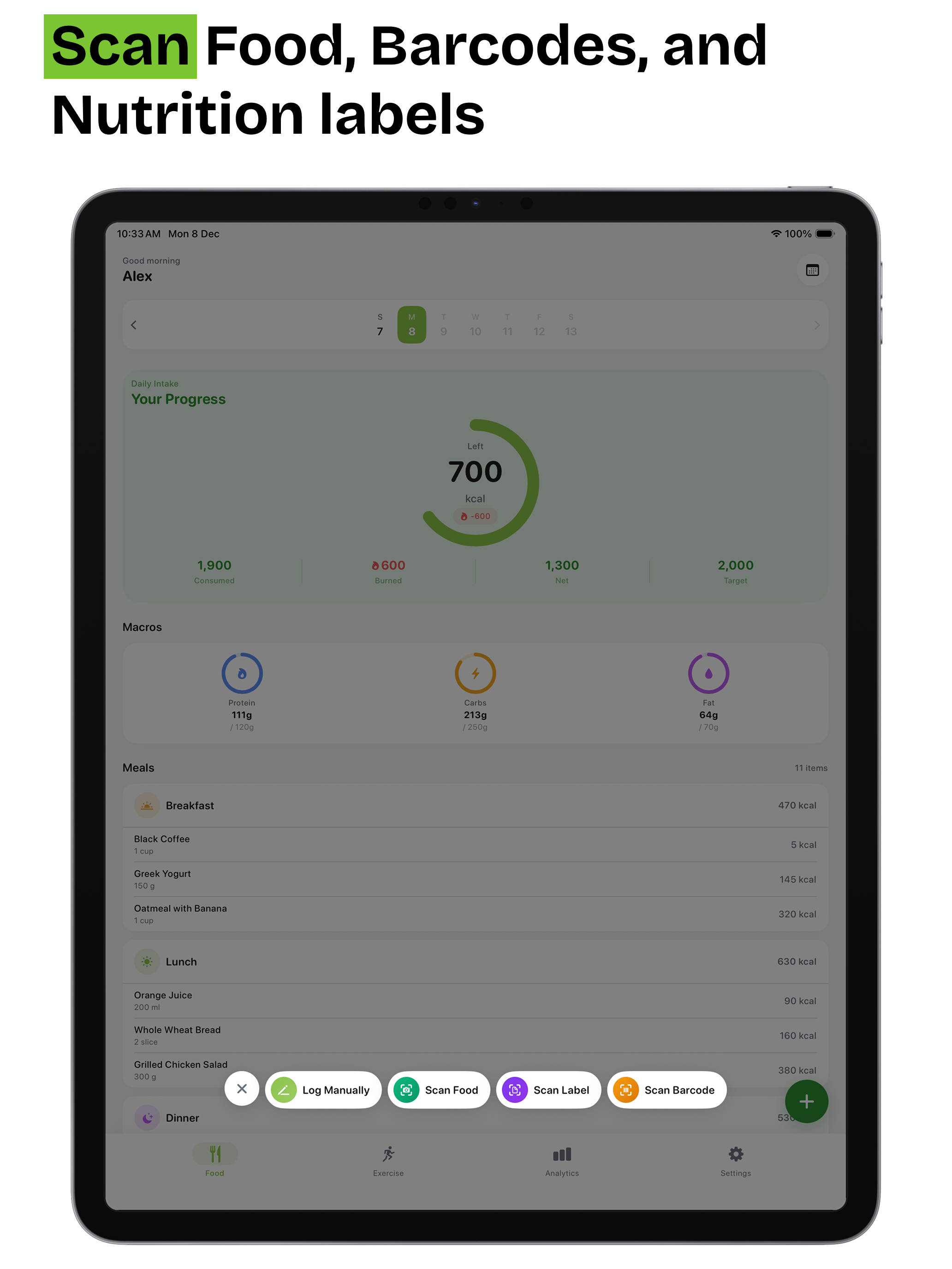 WriteCal: AI Calorie Tracker