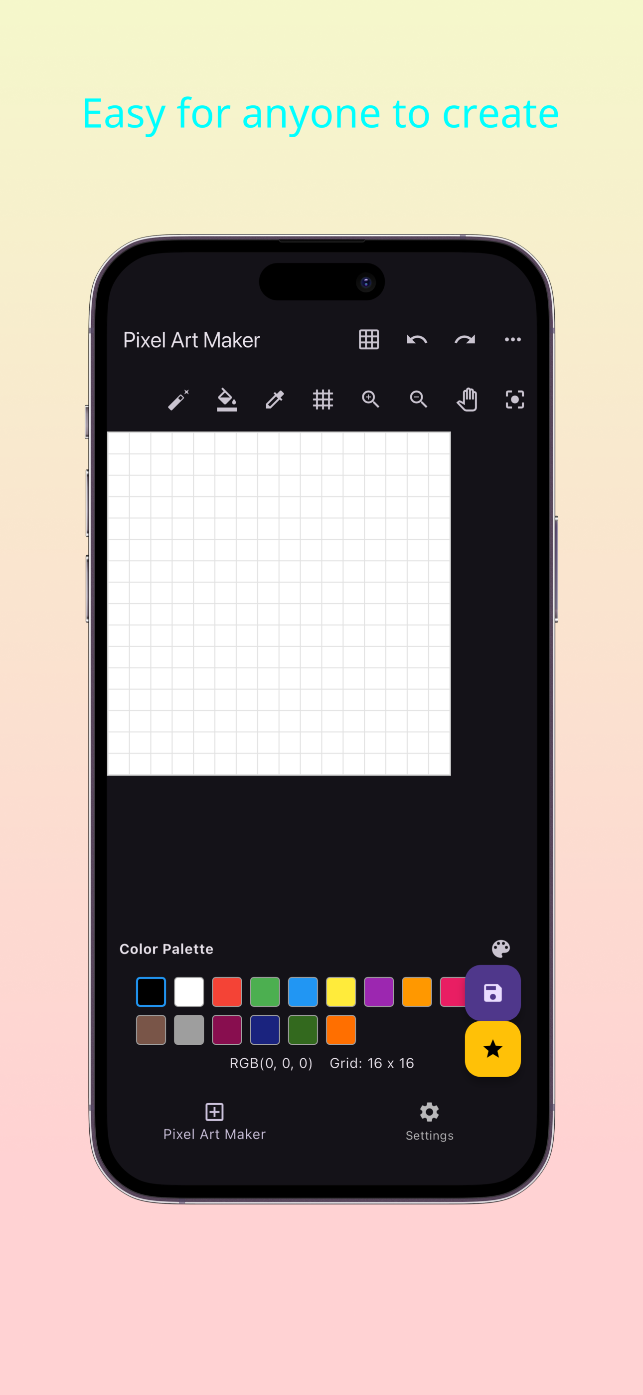 Dotmake - Pixel Art Maker screenshot 3