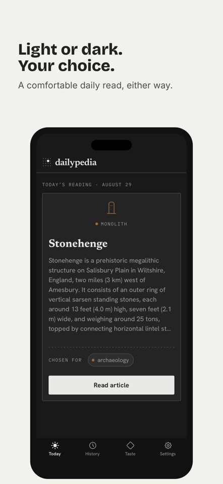 dailypedia: one article a day screenshot 7