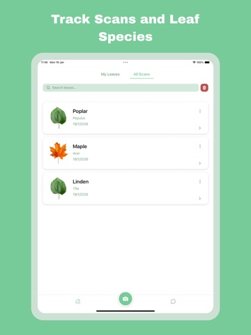 Leaf Identification: Plant ID iPad screenshot