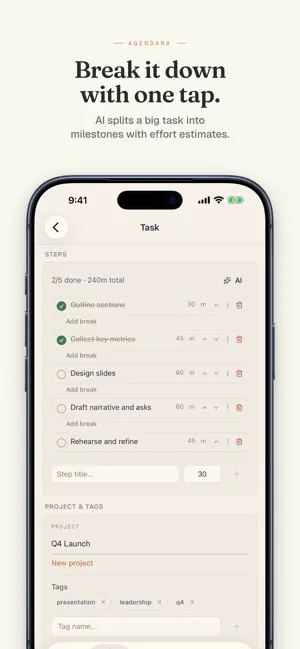 Agendara - Tasks take time screenshot 4