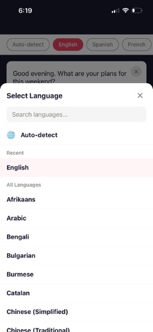 LingualShift: Language Shifter iPhone screenshot