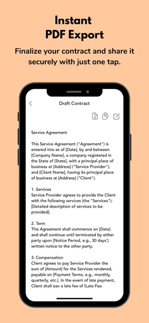 Contract Maker - Legal AI Help screenshot 4