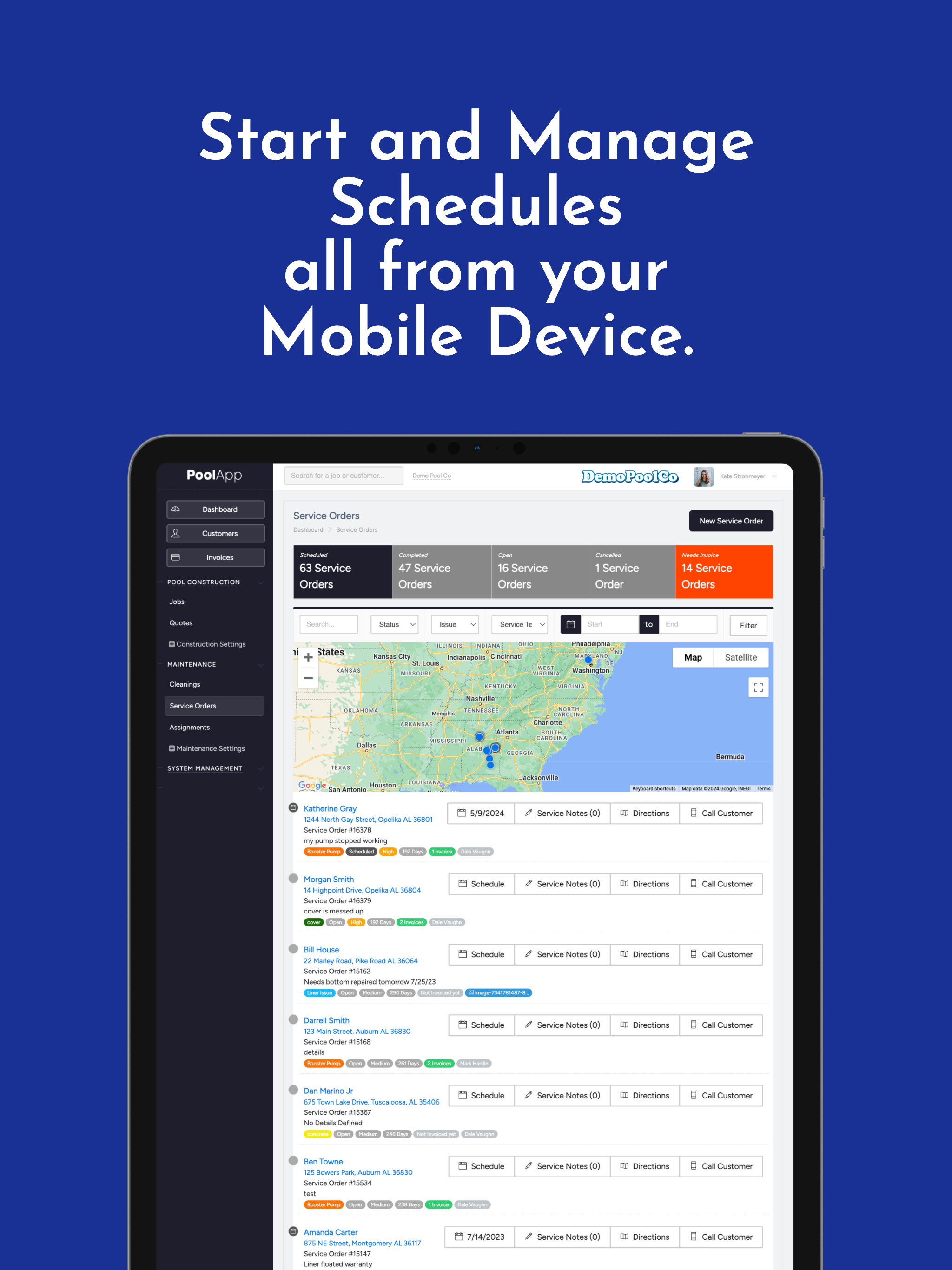 The Pool App Software