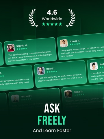 Chat AI Assistant & Writer iPad screenshot