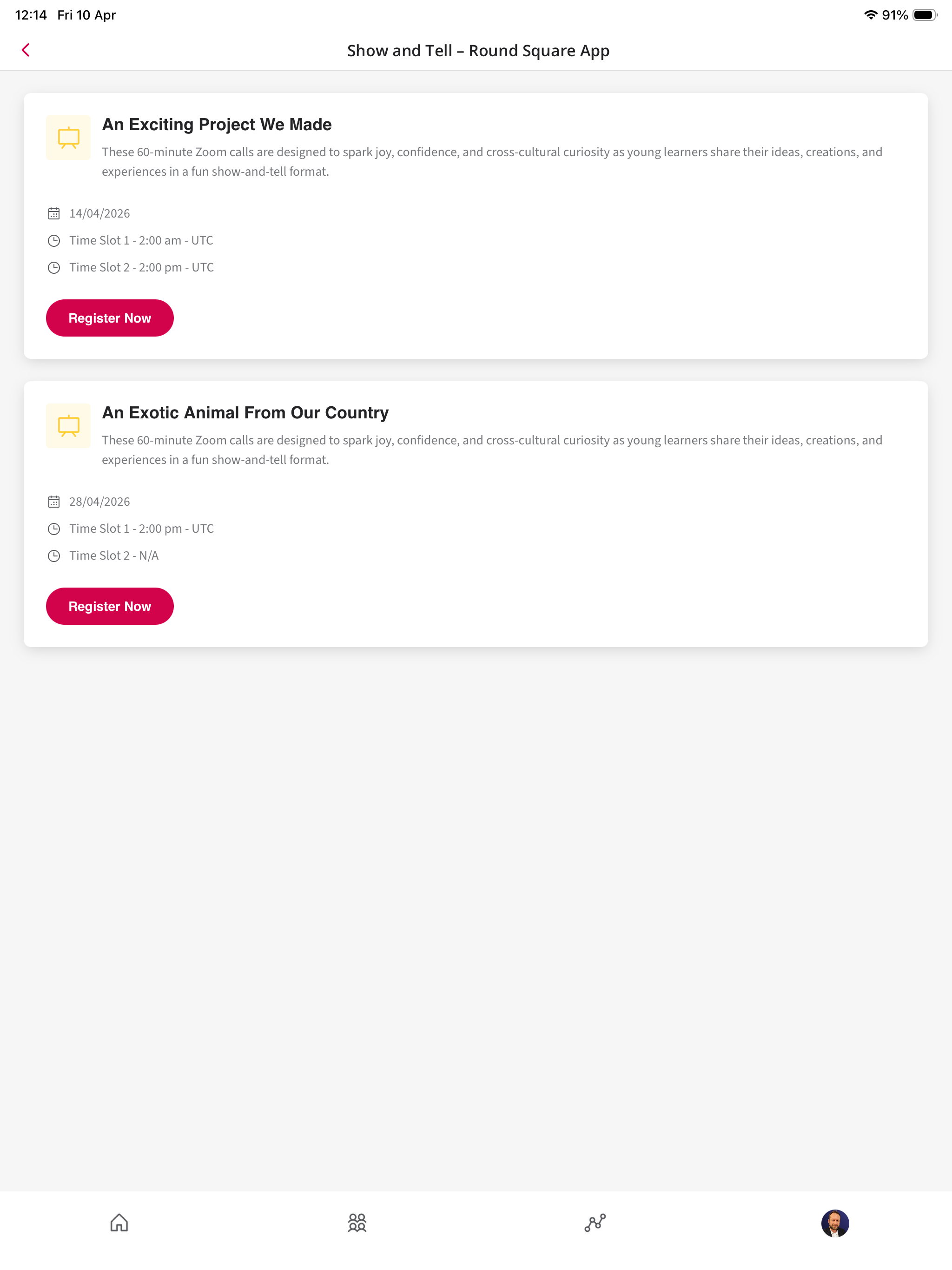 Round Square App