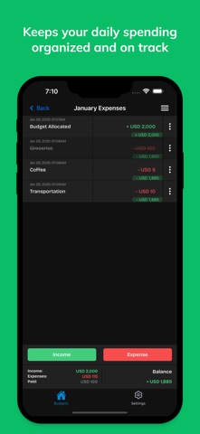 FreeBudget: Budget Tracker Screenshot 6 of 6