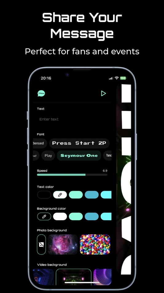 #3. TFlow - Dynamic Text Animator (iOS) Podle: Andriy Kostruba
