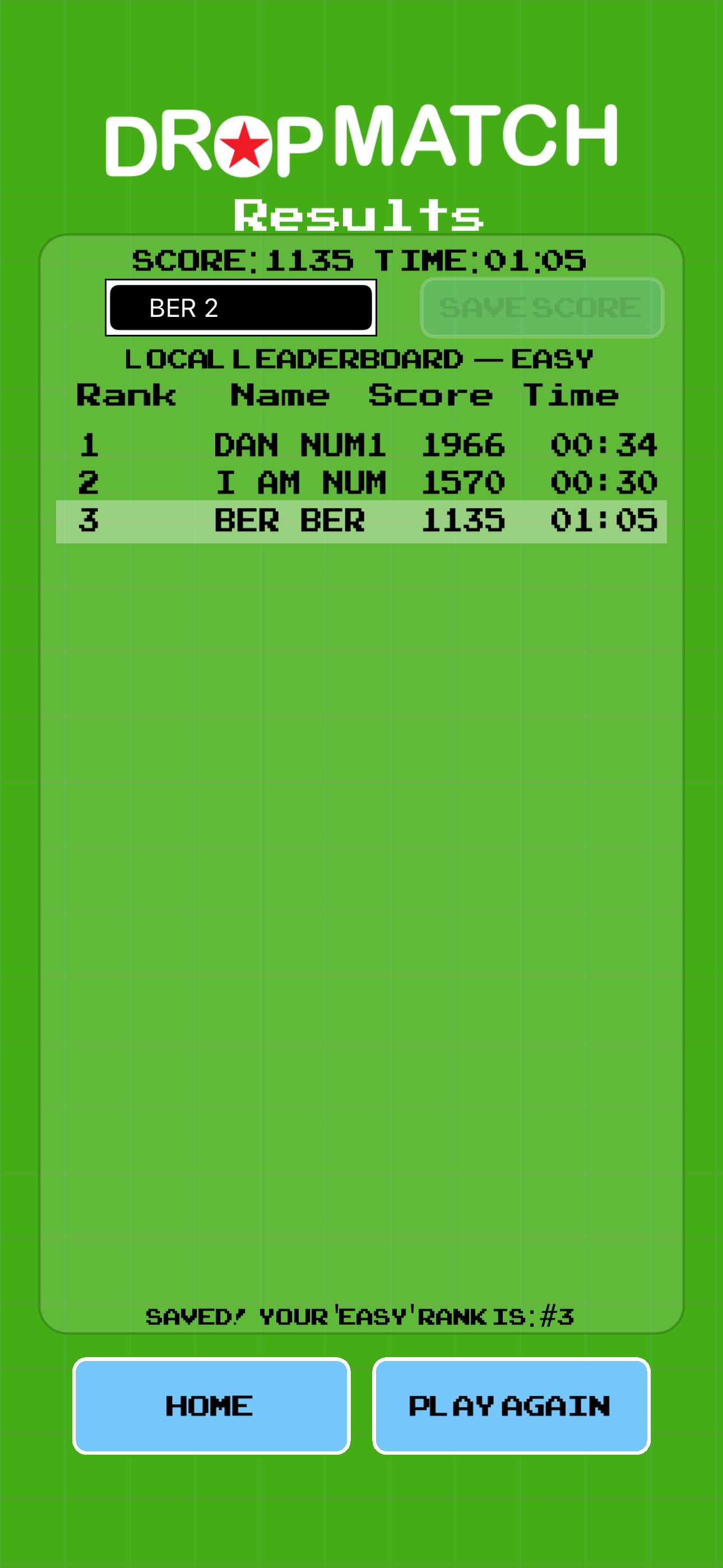 Drop Match Game screenshot 4