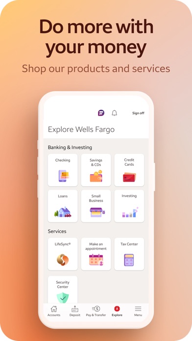 Wells Fargo Mobile Screenshot