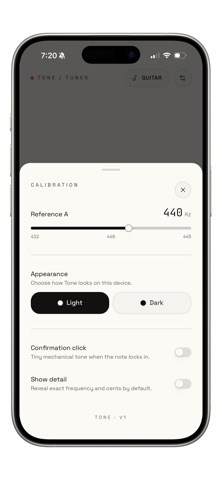 Precise Tuner iPhone screenshot