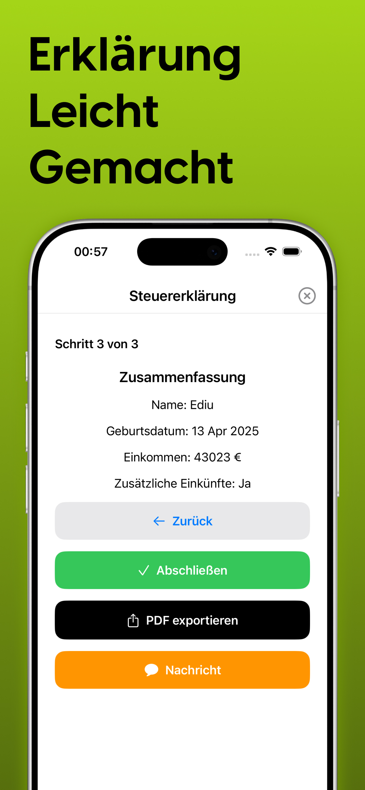 Elster & Steuererklärung Tax
