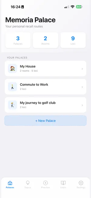 Memoria Palace screenshot 1