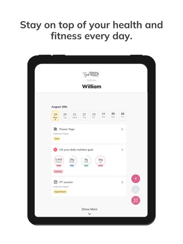 TISCH FIT iPad screenshot
