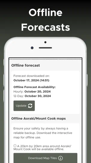Скриншот Mountain-Forecast.com на iPhone 4