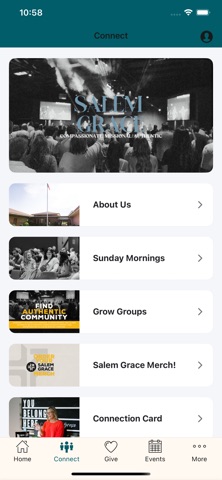 Salem Grace Church app screenshot 2