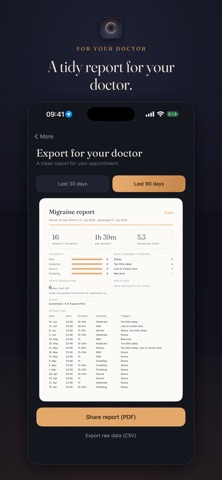 Lun: Migraine Diary Screenshot 5 of 6