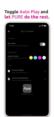 PURE: Simple Video Player Screenshot 2 of 2