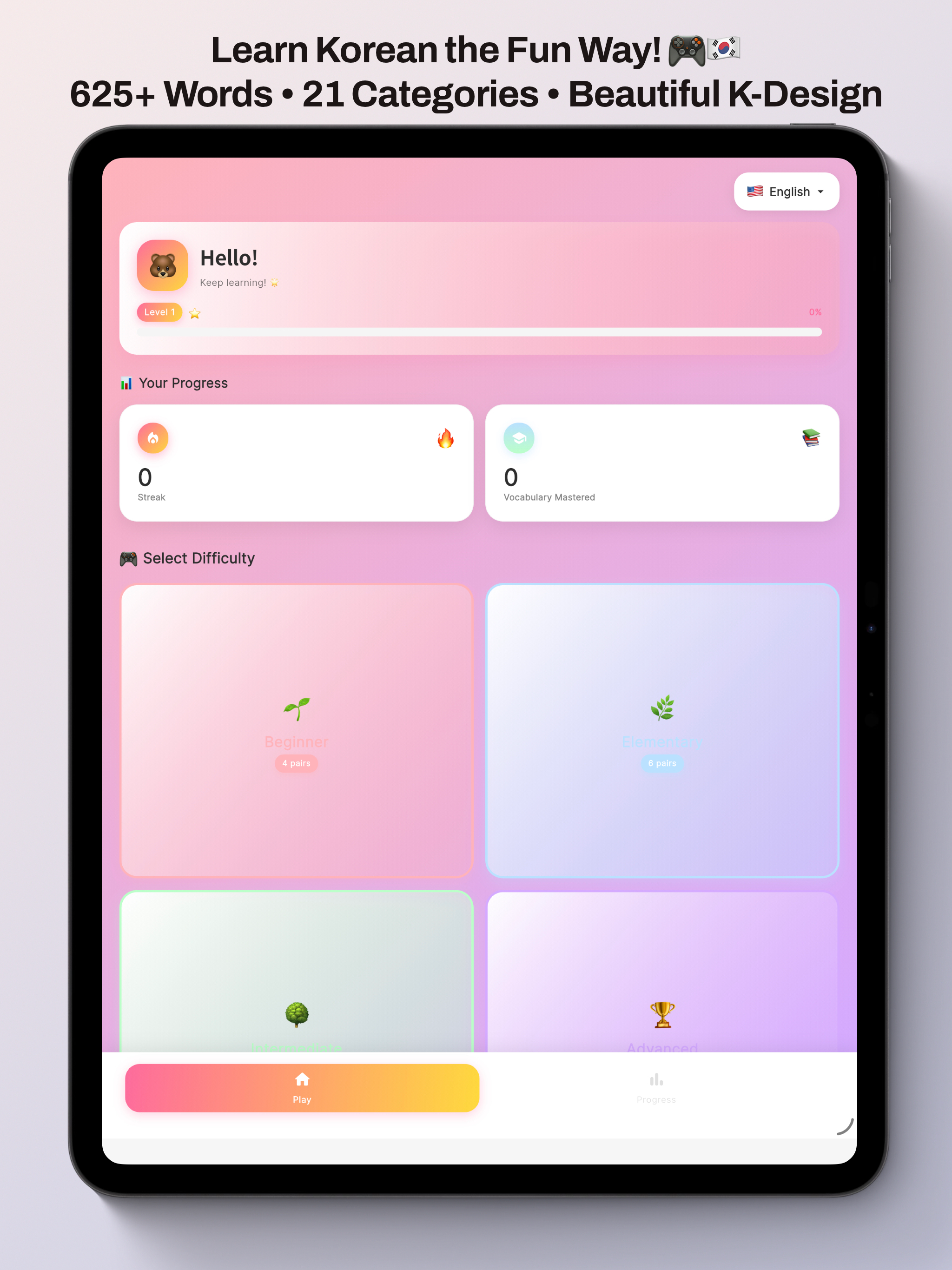 Learn Korean - Match Game screenshot 7