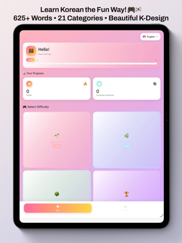 Learn Korean - Match Game iPad screenshot