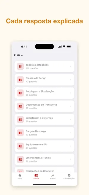 ADR Materias Perigosas QCM screenshot 2