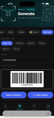 Qbeam screenshot