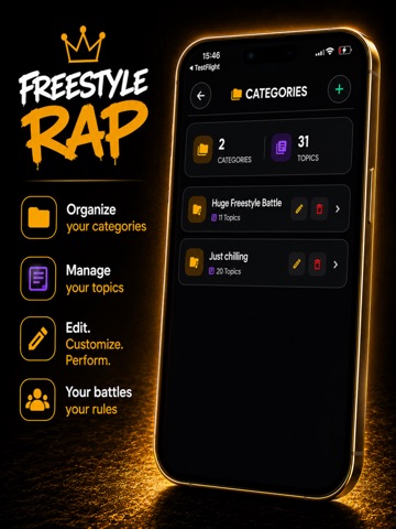 Freestyle Rap Topics iPad screenshot