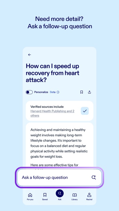Health Answers by Pfizer iPhone screenshot 5 - Medical app