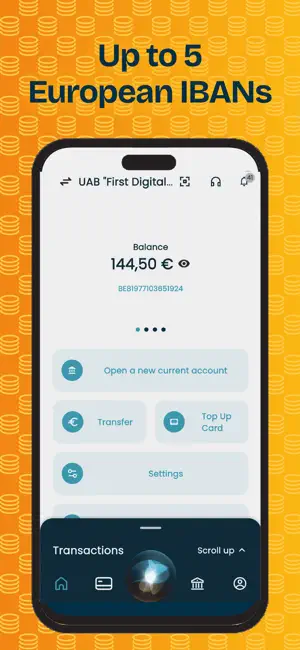 IperMoney. Business account screenshot 1