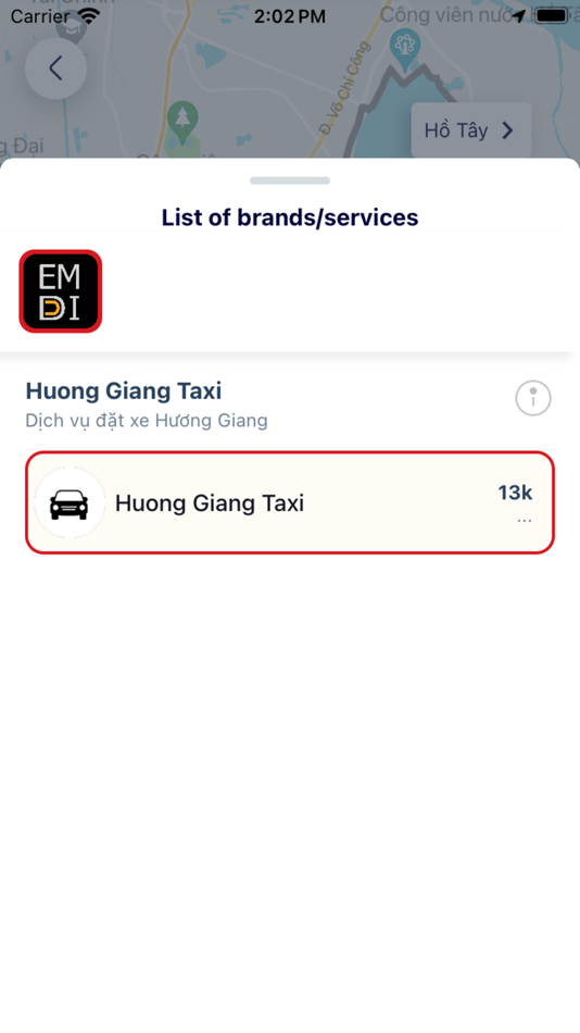 #1. Hương Giang Taxi (iOS) 由: EMDDI Group