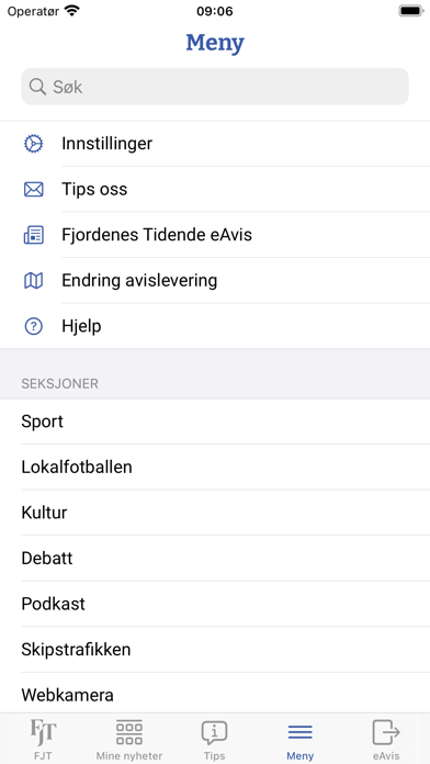 Fjordenes Tidende Nyheter Screenshot