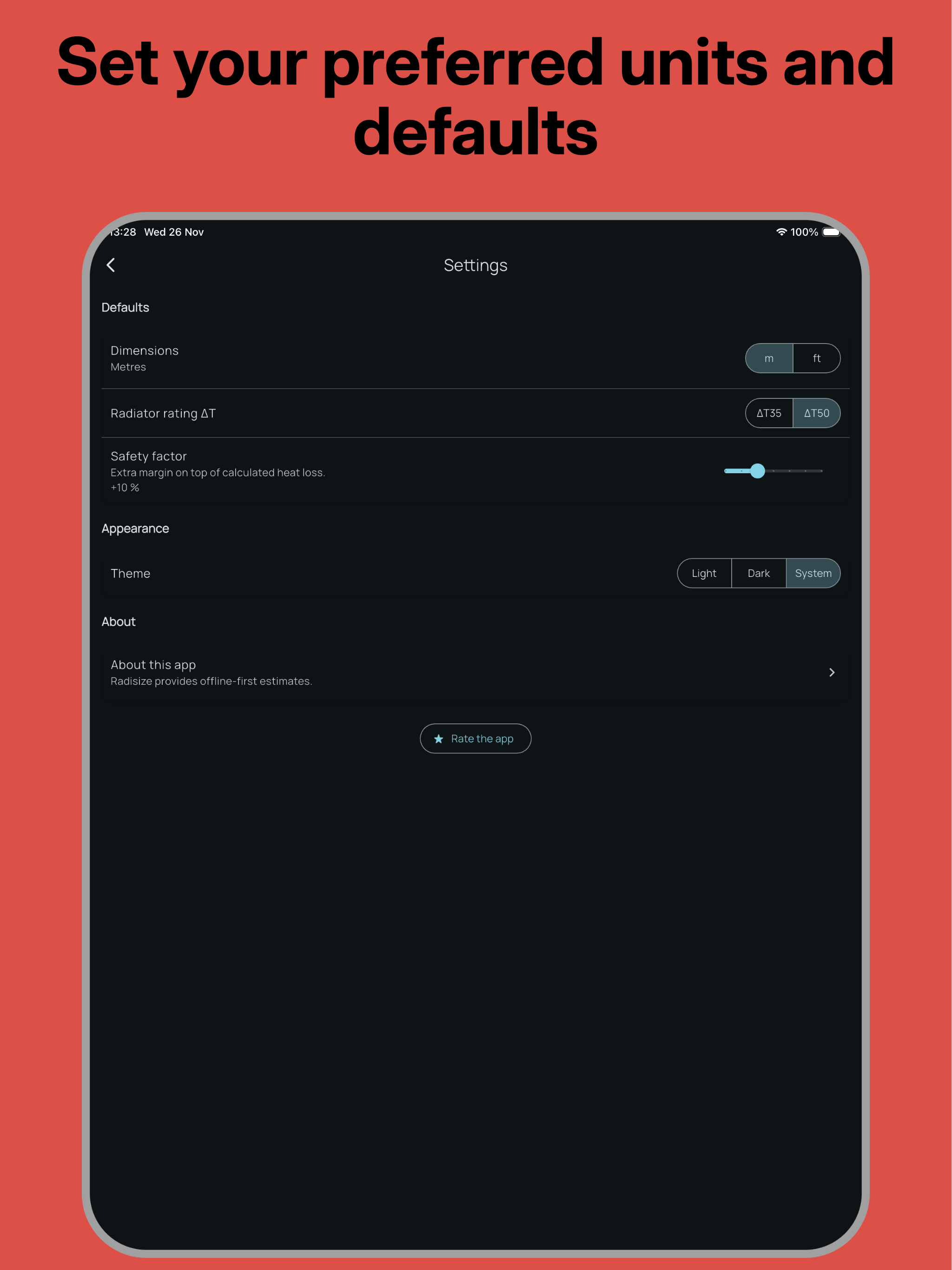 Radisize: Radiator Calculator