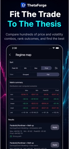 ThetaForge: Options Analyzer Screenshot 8 of 10