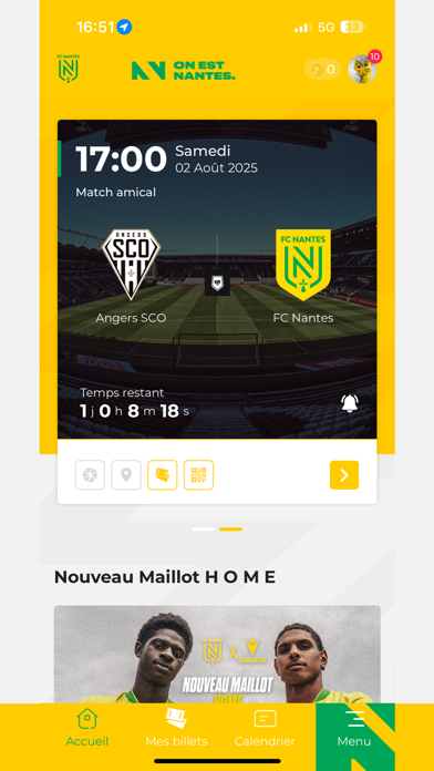FC Nantes Officiel app screenshot