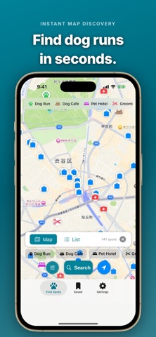 DogRun Map: Dog Park Finder iPhone screenshot