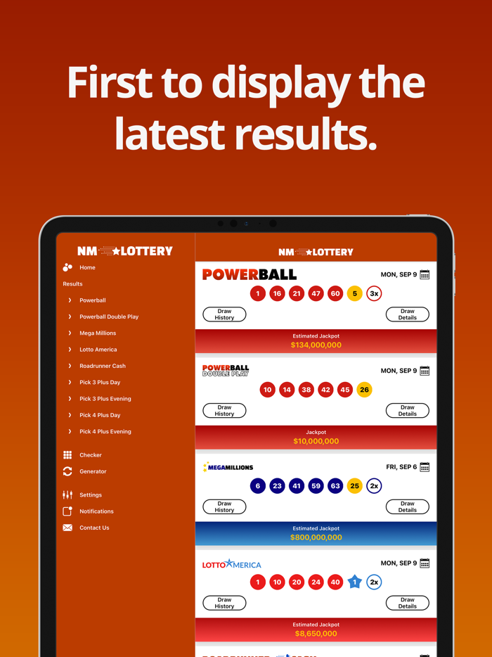 New Mexico Lottery Numbers