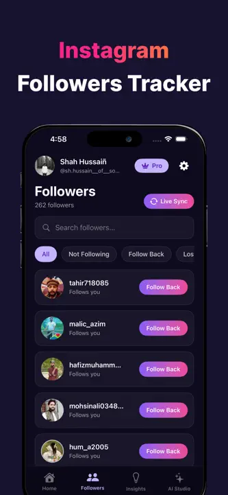 Followers Tracker For Insta! screenshot 1