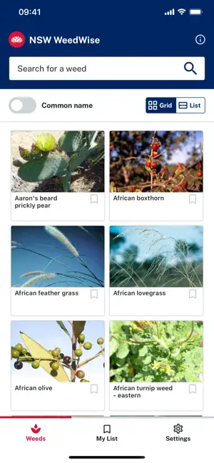 NSW WeedWise screenshot 1