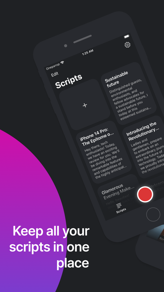 #2. Video Teleprompter - Evelize (iOS) By: Vectora Ltd