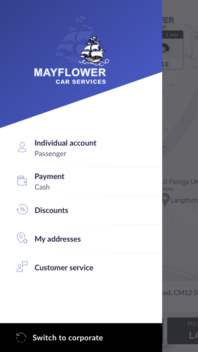 Mayflower Cars Billericay Screenshot