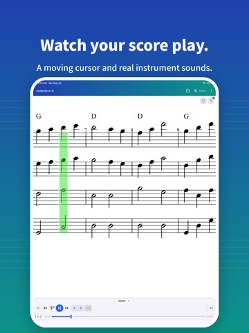 Scorelio: Sheet Music Player iPad screenshot
