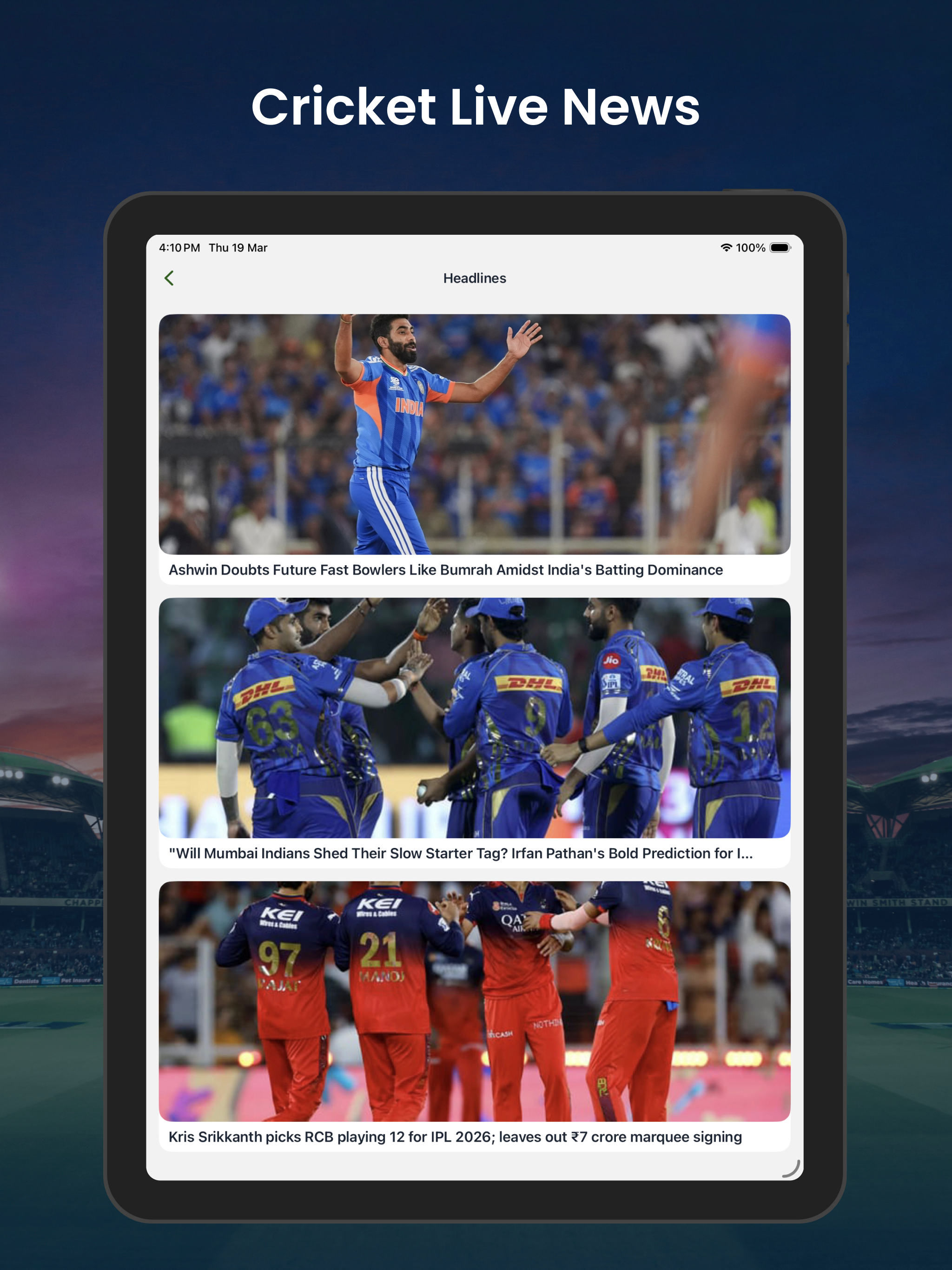 Live Cricket TV : HD Matches screenshot 12