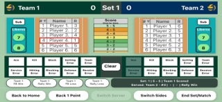 Volleyball Stat Tracker screenshot