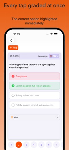 VCA Exam Prep English Test iPhone screenshot